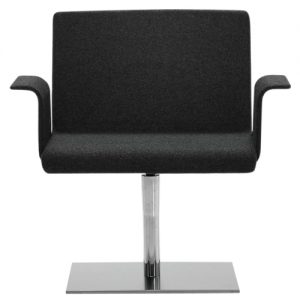 Inclass Etnia Lounge Chair with Arms, Central Base