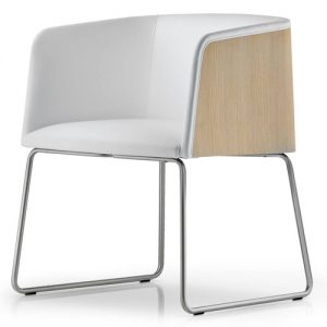 Pedrali Allure Chair with Arms, Sledge Base