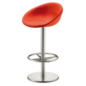 Pedrali Gliss Soft High Stool, Center Base