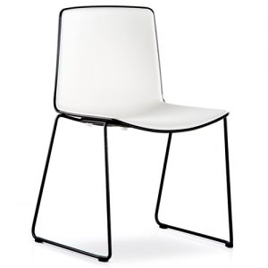 Pedrali Tweet Chair, Sledge Base
