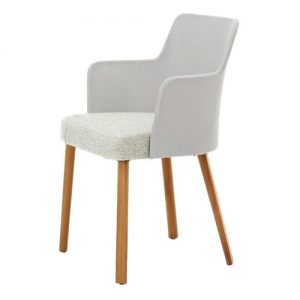 Varaschin Emma Chair with Arms, Upholstered, Wood
