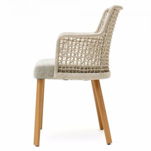 Varaschin Emma Chair with Arms, Wood