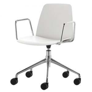 Inclass Unnia Work Chair with Arms, Aluminium Base