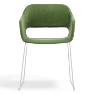 Pedrali Babila Soft Chair, Sled Base