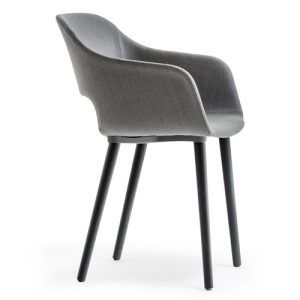 Pedrali Babila Soft Chair, Wood Legs
