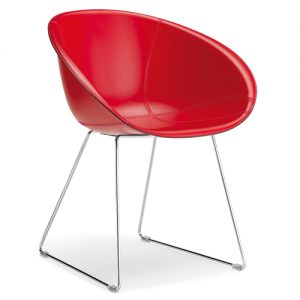 Pedrali Gliss Chair, Sledge Base