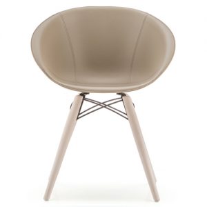 Pedrali Gliss Chair, Wood Legs