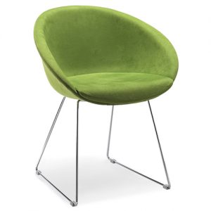 Pedrali Gliss Soft Chair, Sledge Base