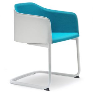 Pedrali Laja Chair with Arms, Cantilever Base