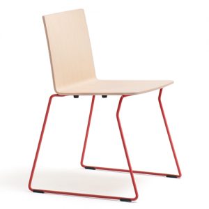 Pedrali Osaka Metal Chair, Sled Base