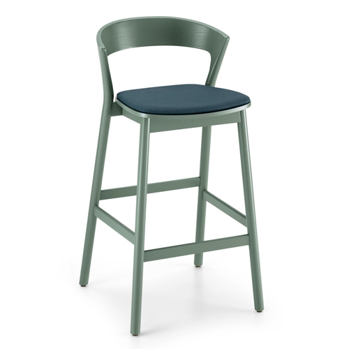 Edith High Stool - Upholstered