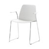 Unnia Chair with Arms - Sled Base