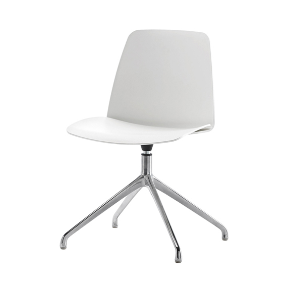 Unnia Chair - Swivel Aluminium Base