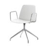 Unnia Chair with Arms - Swivel Aluminium Base