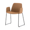Unnia Tapiz Chair with Arms - Sled Base