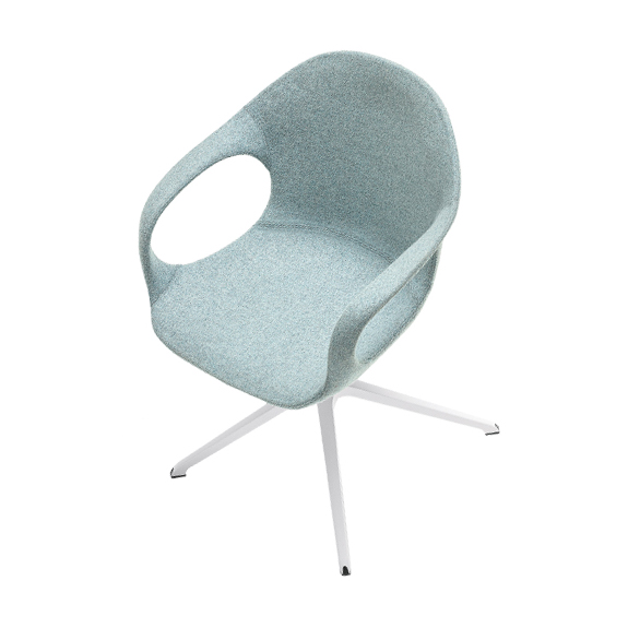 Elephant Chair, Upholstered, Central Base