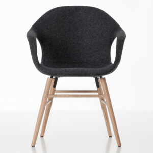Elephant Chair, Upholstered, Wood Legs