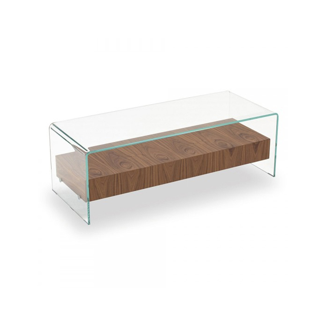 Bridge Coffee Table with Drawer