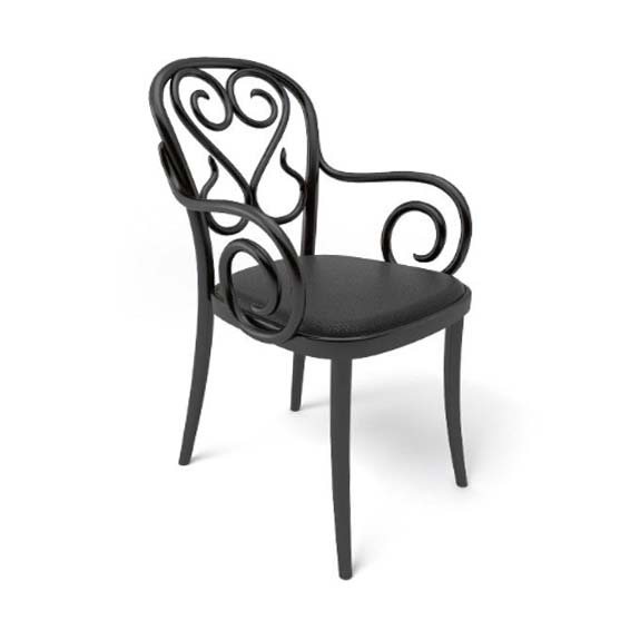 14 Chair with Arms - Upholstered