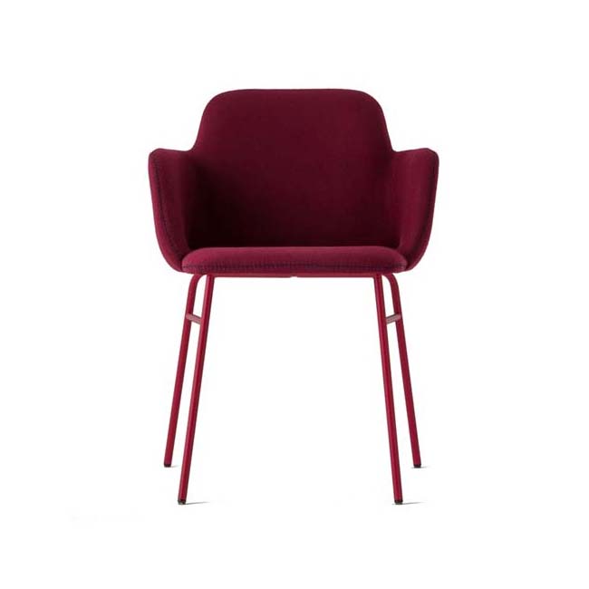Bardot Chair with Arms - Tube - Upholstered
