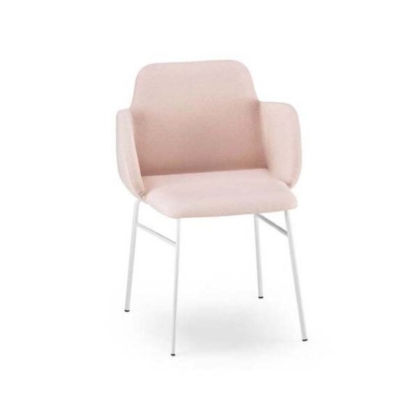 Bardot Chair with Arms - Tube - Upholstered