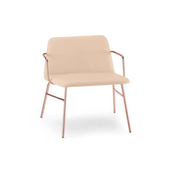 Bardot Lounge Chair with Arms - Tube