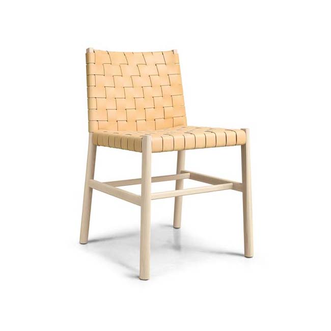 Julie Chair - Woven Cuoio