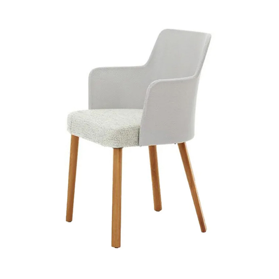 Emma Chair with Arms - Upholstered - Wood