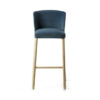 Virginia High Stool - Wood Legs