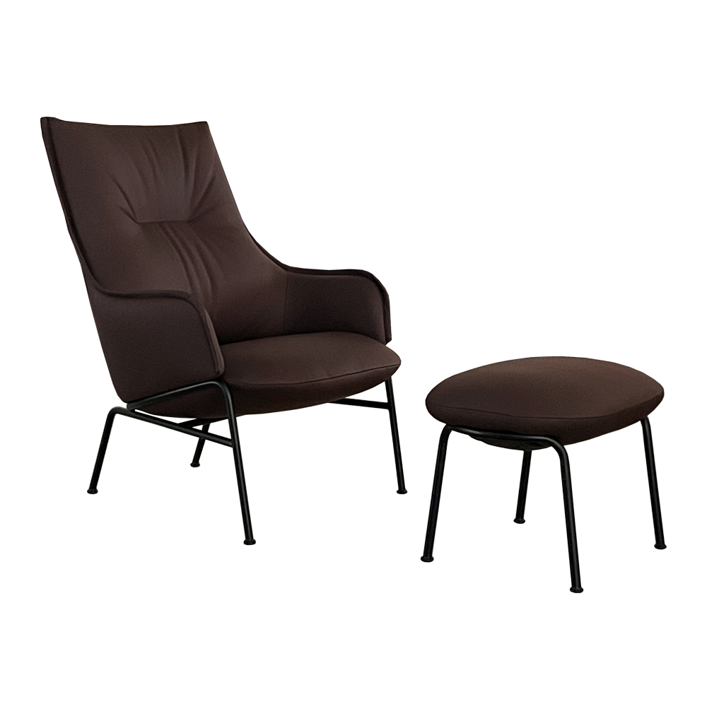 Aloe Lounge Chair & Foot Stool
