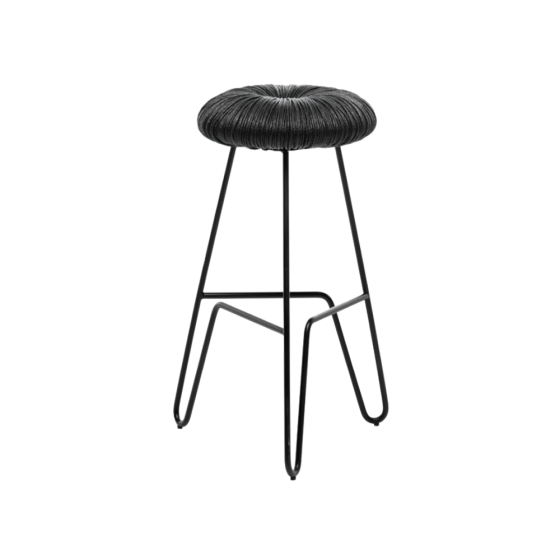 Donut All Black Counter Stool Made & Make