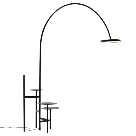 Ikebana Arch Floor Lamp/ Side Table Made & Make