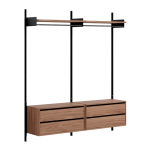W1635 - Black + Walnut