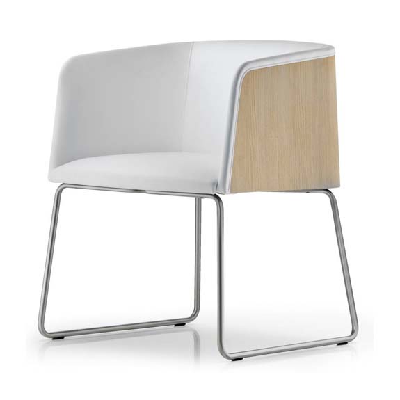 Allure Chair with Arms - Sledge Base