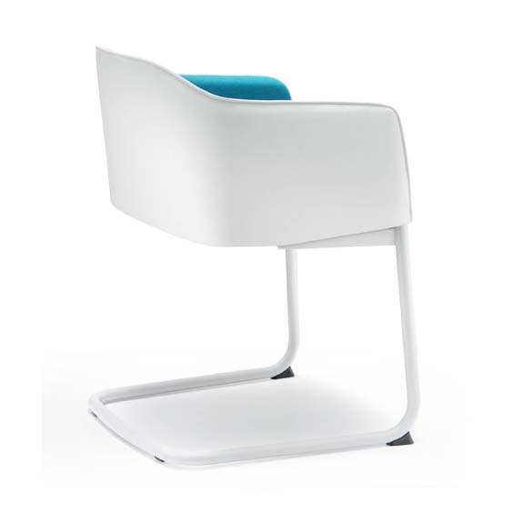 Laja Chair with Arms - Cantilever Base