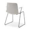 Tweet Soft Chair with Arms - Sledge Base