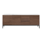 Walnut - White Calacatta