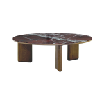 Large - Walnut - Rosso Levanto Marble