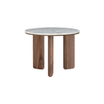 Small - Walnut - Venato White Marble